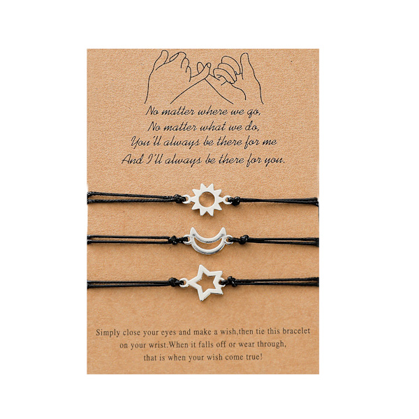 3 Håndlavede Matchende Armbånd, Par Armbånd