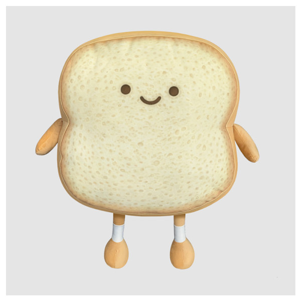 Toast Brød Plysj Morsom Mat Plysj Leke Puter Små Søte Ting