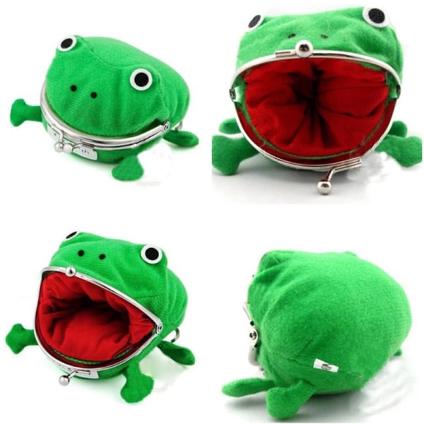 2 ST Frog Naruto söt plysch myntväska för Unisex Child Creative