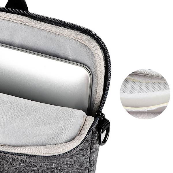 Handhållen axelväska för bärbar dator 13,3-15,6 tum Light grey 15.6 inch