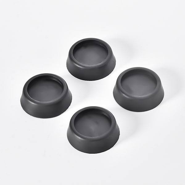 4 stk. vaskemaskinefodpuder, skridsikre, stødabsorberende, S