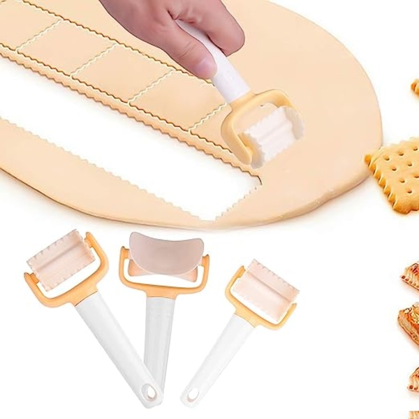 Keksform, 3 delar plastkakform kit multifunktionell