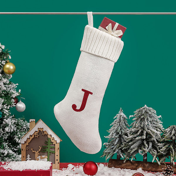 Stickade ylle hängande presentpåsar juldekorationer jul S