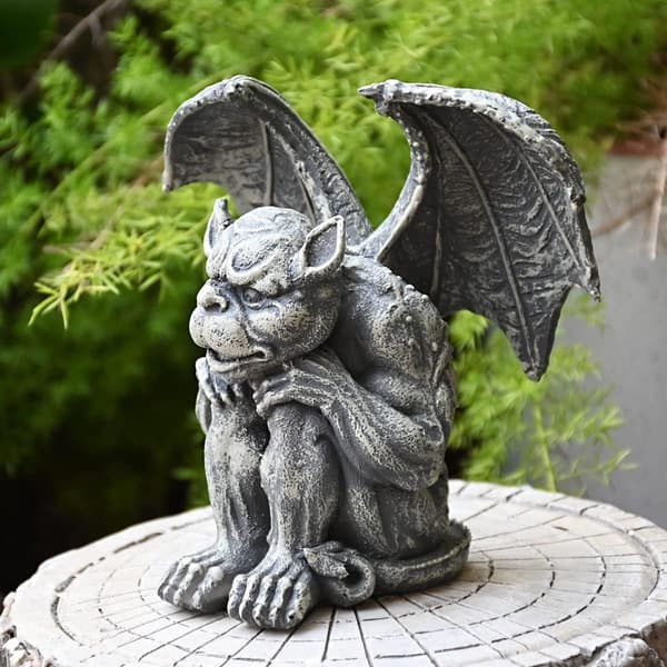 Gargoyle Statue Have Gargoyle Have Statue Gotisk Figur Indendørs