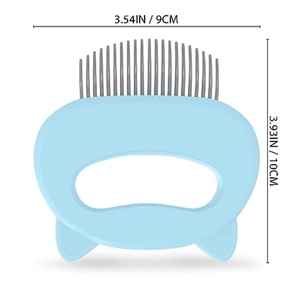 Cat Grooming Comb - Blå massagekam - Lätt hårborttagning eller så