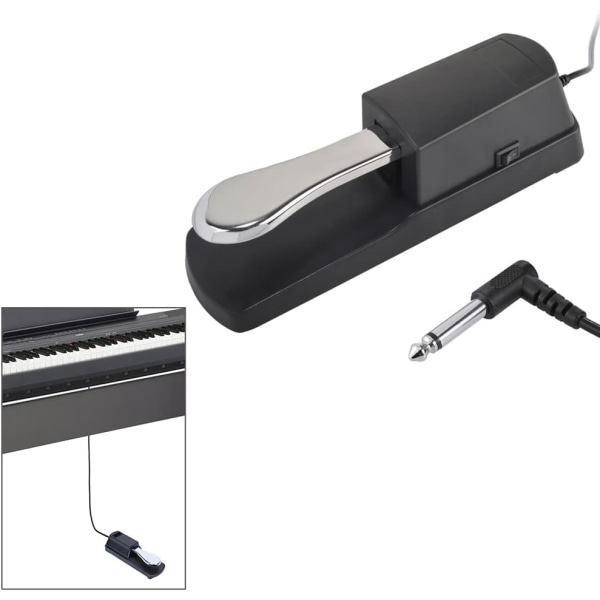 elektronisk orgel elpiano universal sustainpedal hand roll