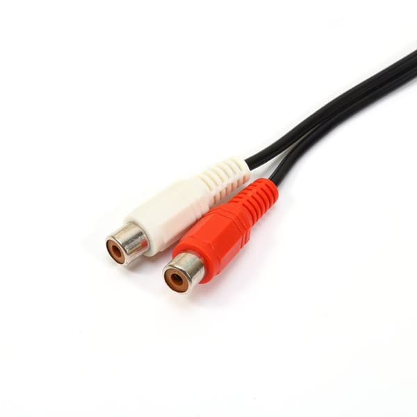 4 st Mini-Jack 3,5 mm hane till 2x RCA hona ljudadapterkabel -