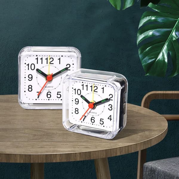 4 morgonväckarklocka, batteridriven väckarklocka, tyst larm