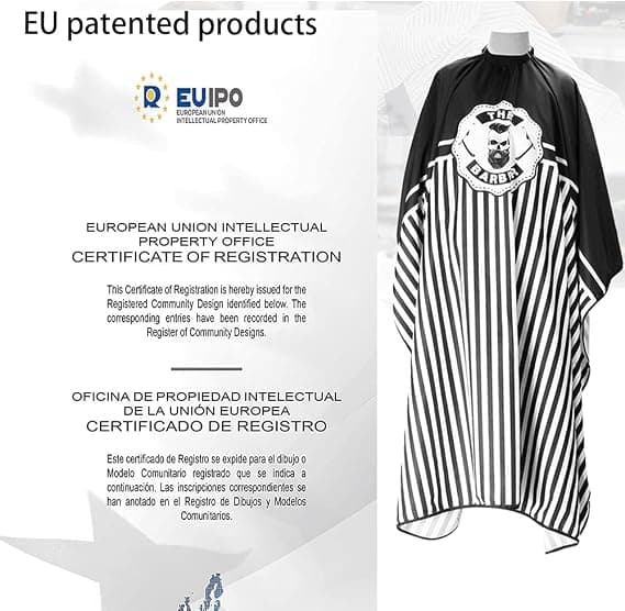 Frisørkappe, Silikon barberkappe, 100 % polyester, lys a