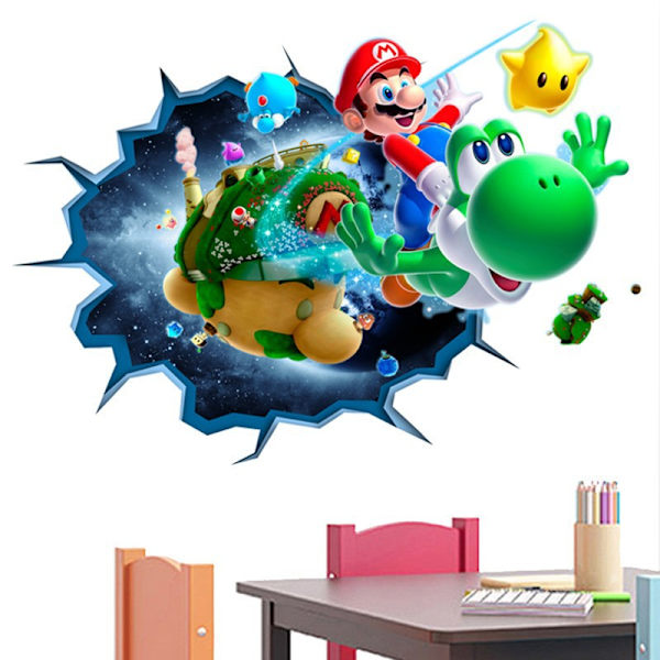 Mario väggdekal för barnrum