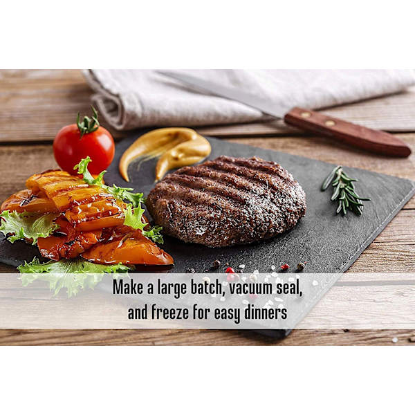 Hamburger, rapu- ja makkarapuristimet, halkaisija 4 1/2\", 1/4 lb - 3/