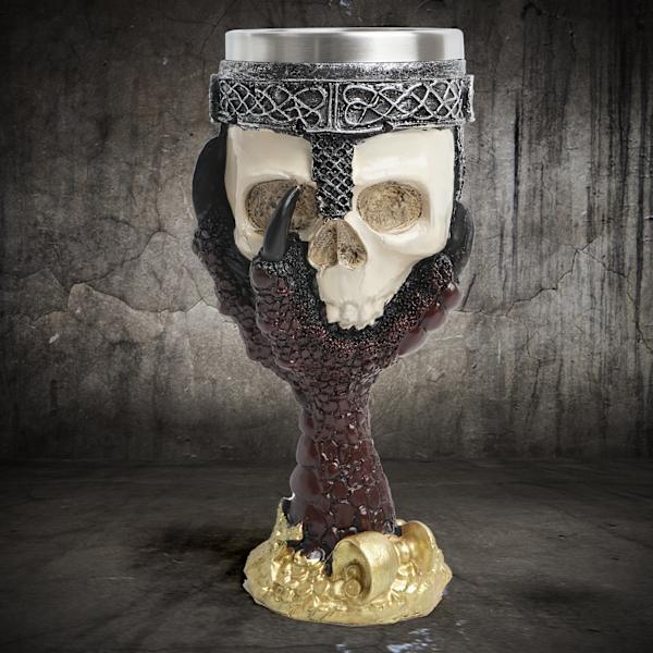 Harpiks kranie rustfrit stål kaffekrus Halloween kranie drikke