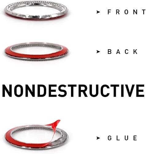 Bling Rhinestone Ratstangs Hjul Stickers Bil Tilbehør Mode