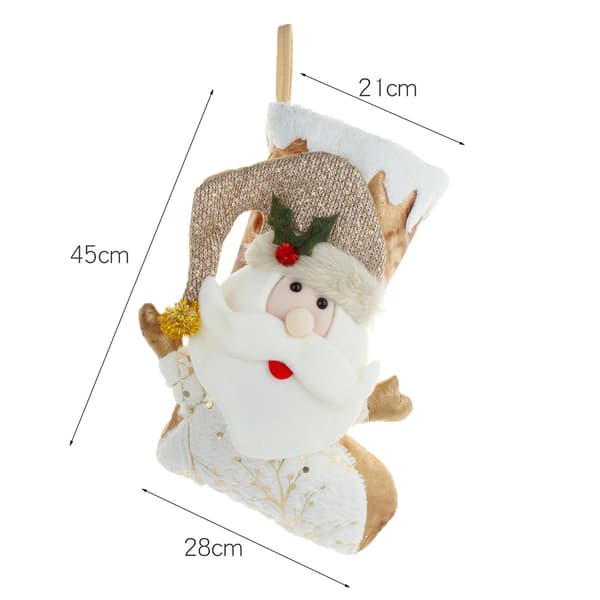 2 par dekorative julesokker gavepose slikpose ornament