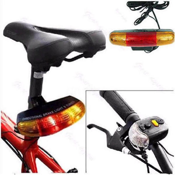 Multifunktionel cykelblinklys/cykelbaglygte elektrisk horn