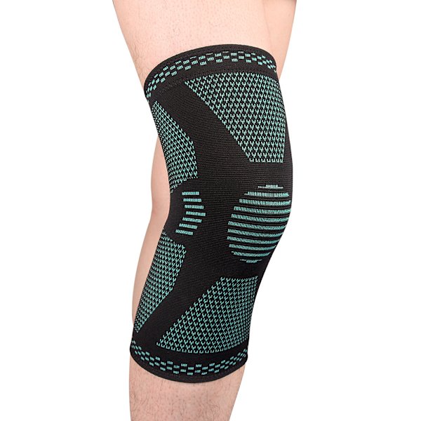 2 pakker strikkede knebeskydd for menn og kvinner Black L