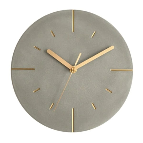 Nordic Industrial Style Cement Wall Clock Modern Creative Silent