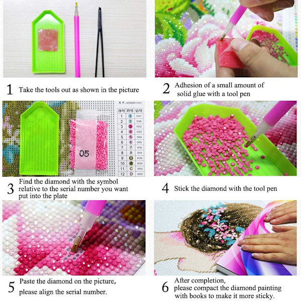 Diamantmålning konstkit Fåglar, 12X16in full cirkelborr broderi