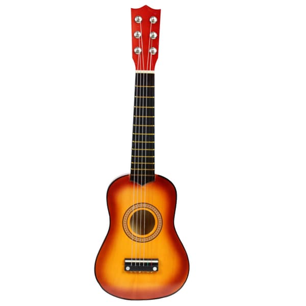 Barnens Akustiska Gitarr 21 Tum Gitarr Liten Akustisk Gitarr för Nybörjare 6-Strängad Trägitarr Ukulele för Nybörjare - Ljusbrun