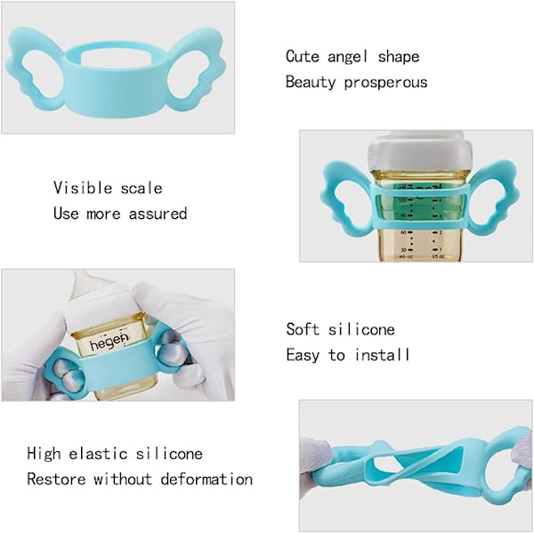4 stk. nemme greb baby flaskeholder håndtag