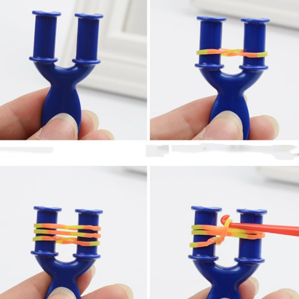 Regnbåge elastisk färg hand stickning enhet DIY pussel barn t