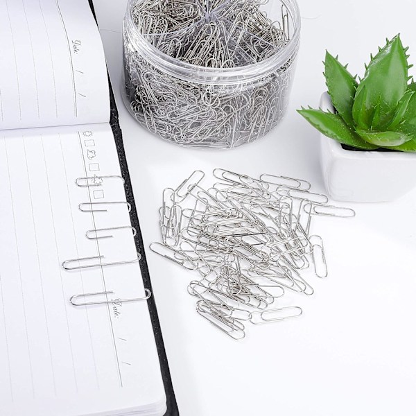 700 stk. kontorartikler multi-spec sæt metal papirclips - 3 størrelser