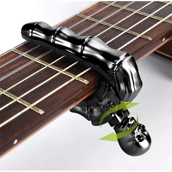 Högkvalitativ dödskalle spöke finger gitarr sandhi klämma folk gitarr s