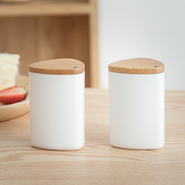 2pcs Household Plastic Toothpick Storage Dispenser Simple White