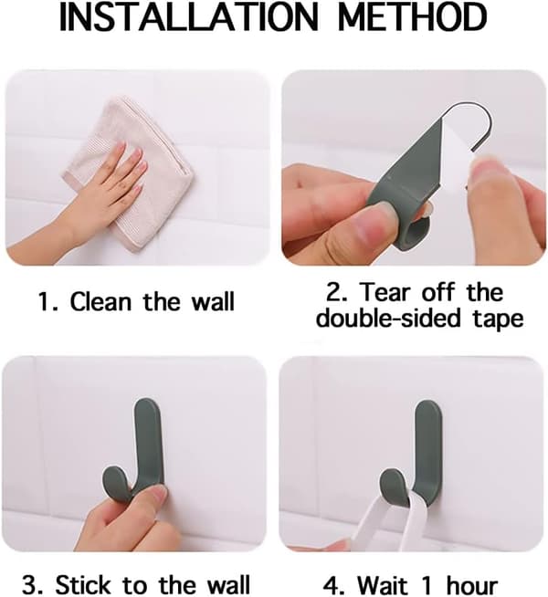 Adhesive Hooks Utility Wall Hooks Wall Mounted Decorative Key Ho
