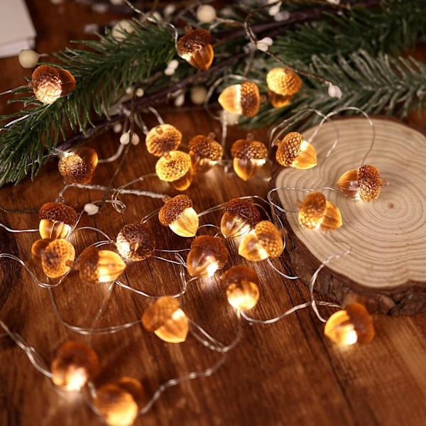 3D Twinkle Koppartrådsljus 30 LED med fjärrkontroll