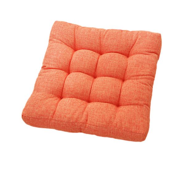Tykk bomullslin firkantet tatami-matte (45*45cm) Orange