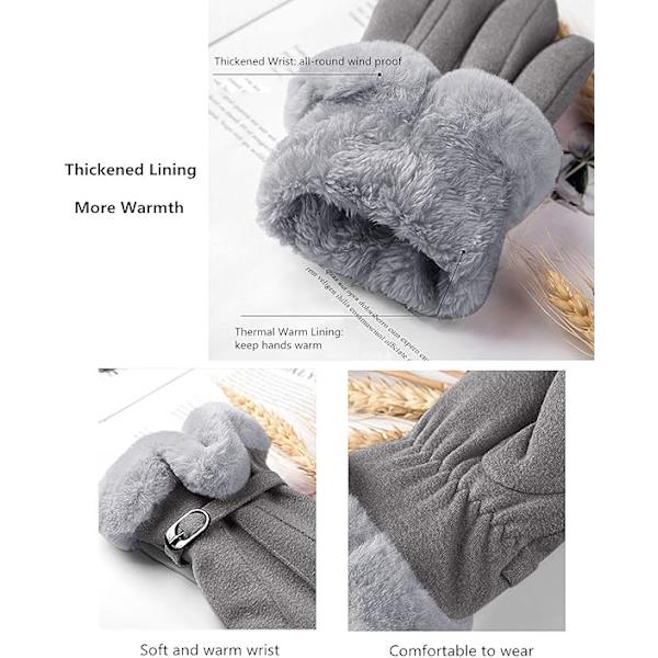 Touch Screen Dame Vinterhandsker Dame Vinterhandsker Varme Th