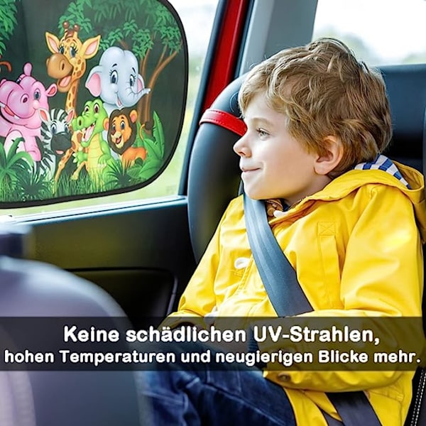 2 st självhäftande solskydd passar de flesta bilar 51*31cm