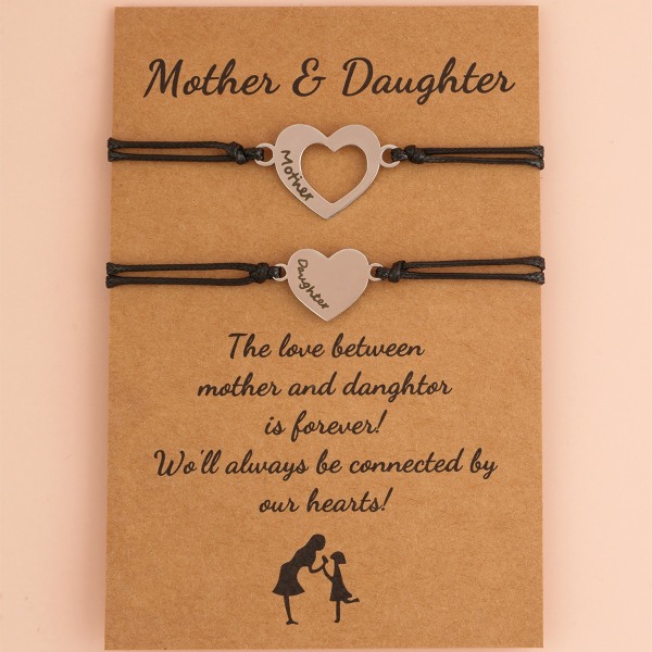 Set of 2 Mother and Daughter Bracelets Mom and Daughter Jewelry