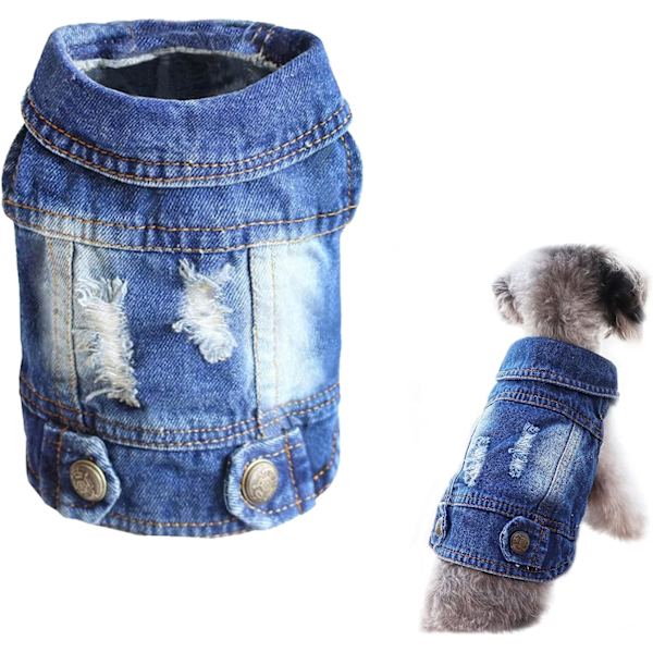 Vintage tvättad denim jacka jumpsuit blå jean kläder för Smal