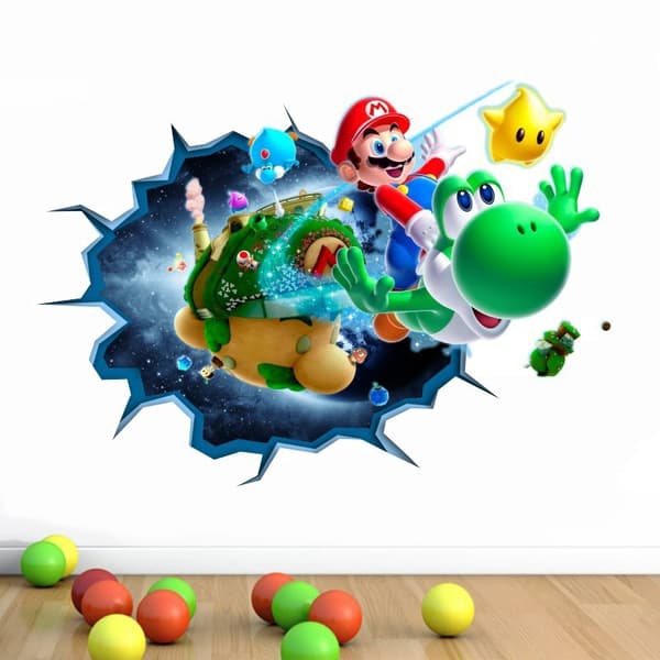 Mario väggdekal för barnrum