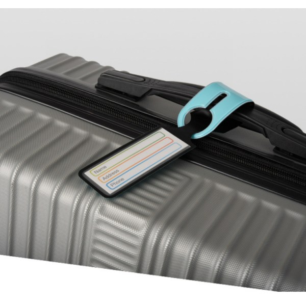 4 stk. PVC Fly Bagage Boarding Tag Ring Check-in Trolley Lug