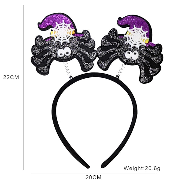 12 st Halloween pannband kostym Halloween element spindel H