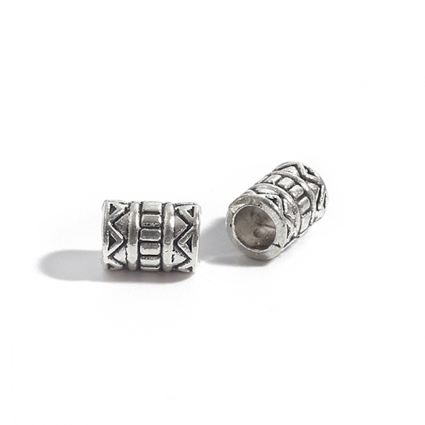400 st tibetanska silverpärlor blandade legering rörpärlor för DIY-smycken