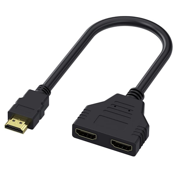 HDMI Splitter Adapter Kabel HDMI Splitter 1 ind 2 ud 1080P