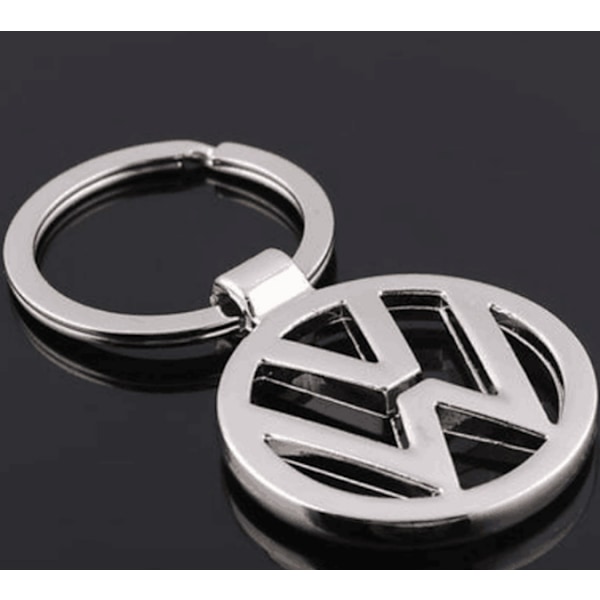 2 stk. Kreativ Metal Hul Bil Logo Nummerplade Nøglering Nøglering