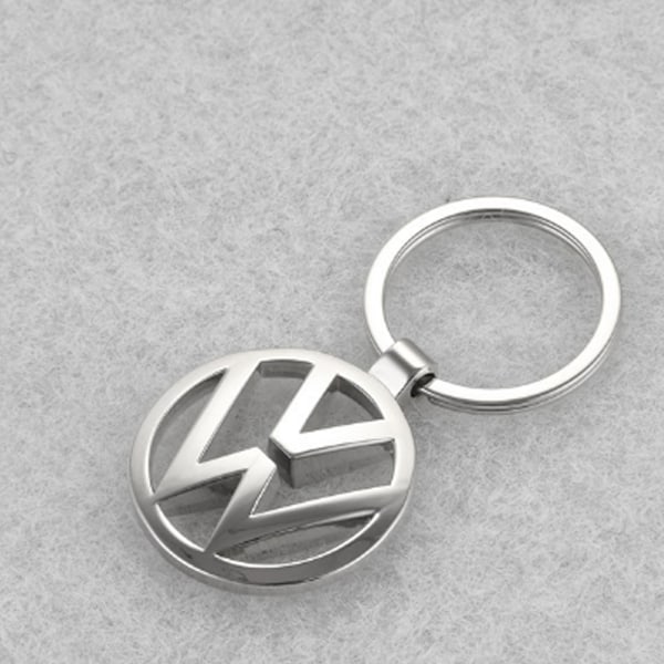 2 stk. Kreativ Metal Hul Bil Logo Nummerplade Nøglering Nøglering
