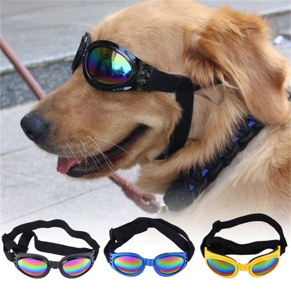 3 stycken hundsolglasögon, hundglasögon, anti-ultraviolett, vind,