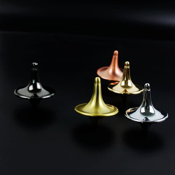 5 stk rustfritt stål metall spinning topp, veldesignet EDC Decomp