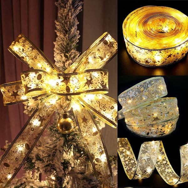 Julebåndslys, skinnende båndlys, Chri