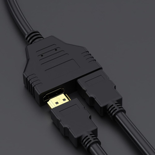 HDMI-splitteradapterkabel HDMI-splitter 1 in 2 ut 1080P