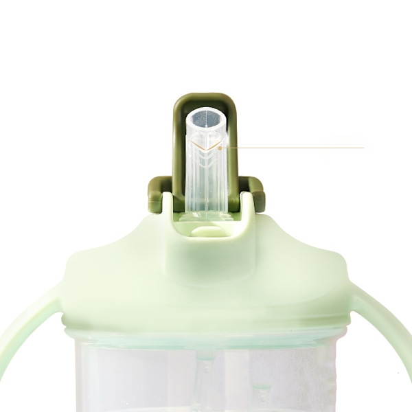 Baby Læringskopp, Grønn 1 stk 6 måneder+, 300ml Babykopp, Lekkasje