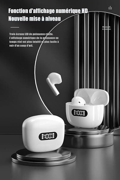 Trådløse Bluetooth-hovedtelefoner, trådløse øretelefoner IPX7
