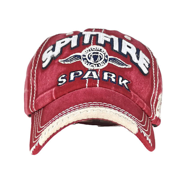 SPARK Vasket Bomulds Baseball Cap Brev Broderet Ande Tunge