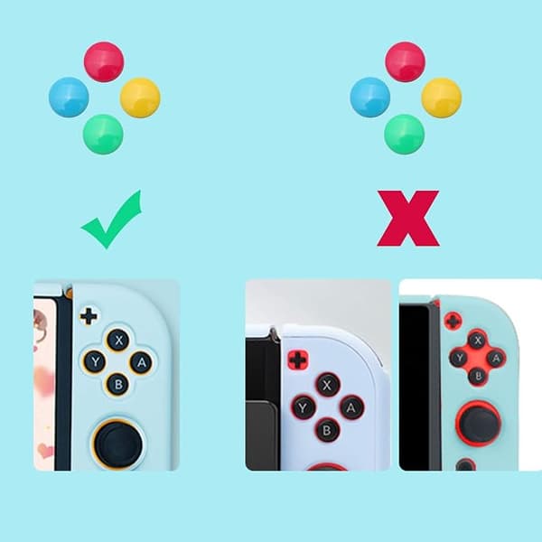 Switch-knapknapper, poteaftryk-tommelfingergrebsknapper til Nintendo Switc